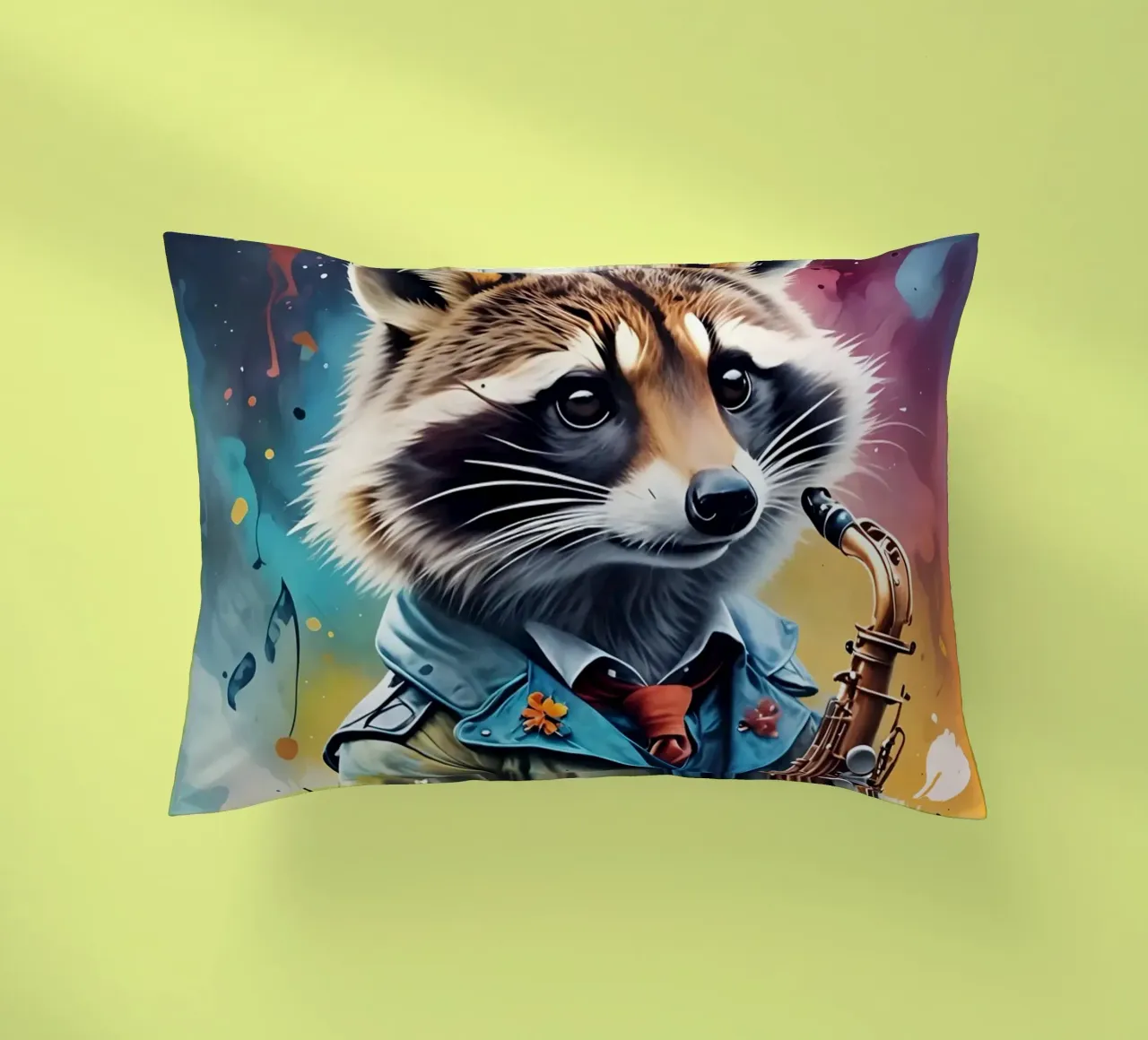 Procione e sassofono cuscino da MakArena