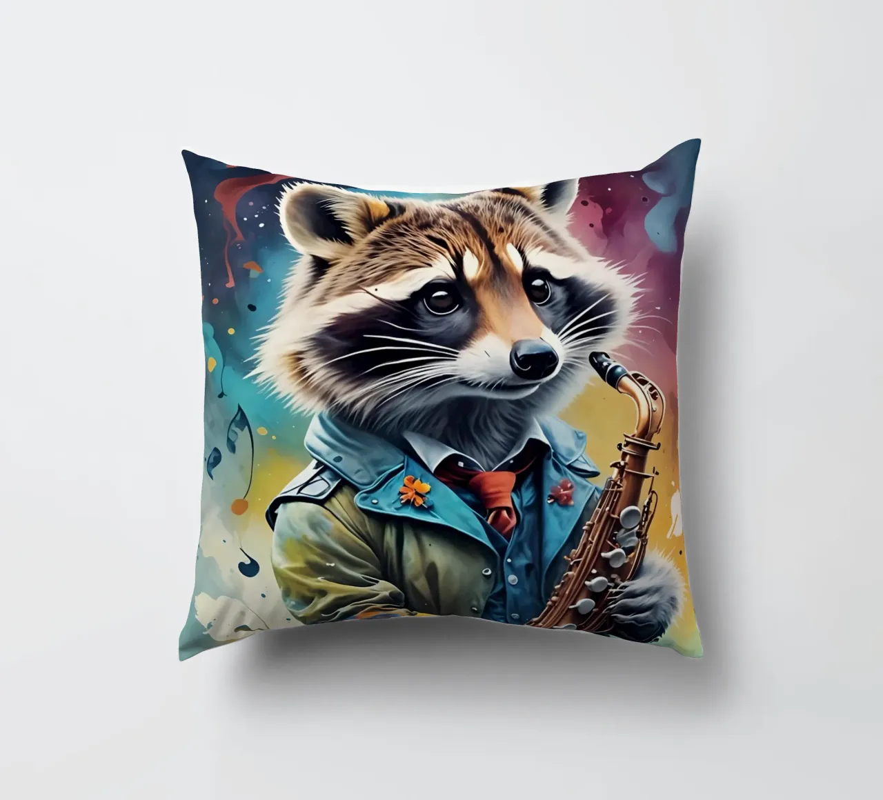 Procione e sassofono cuscino da MakArena