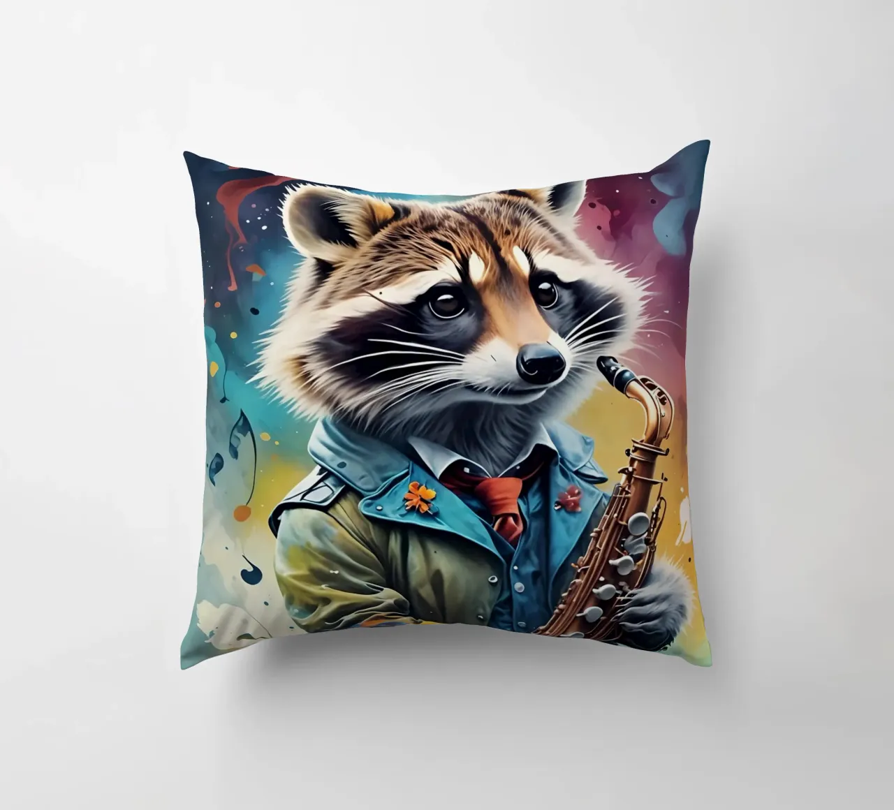 Procione e sassofono cuscino da MakArena