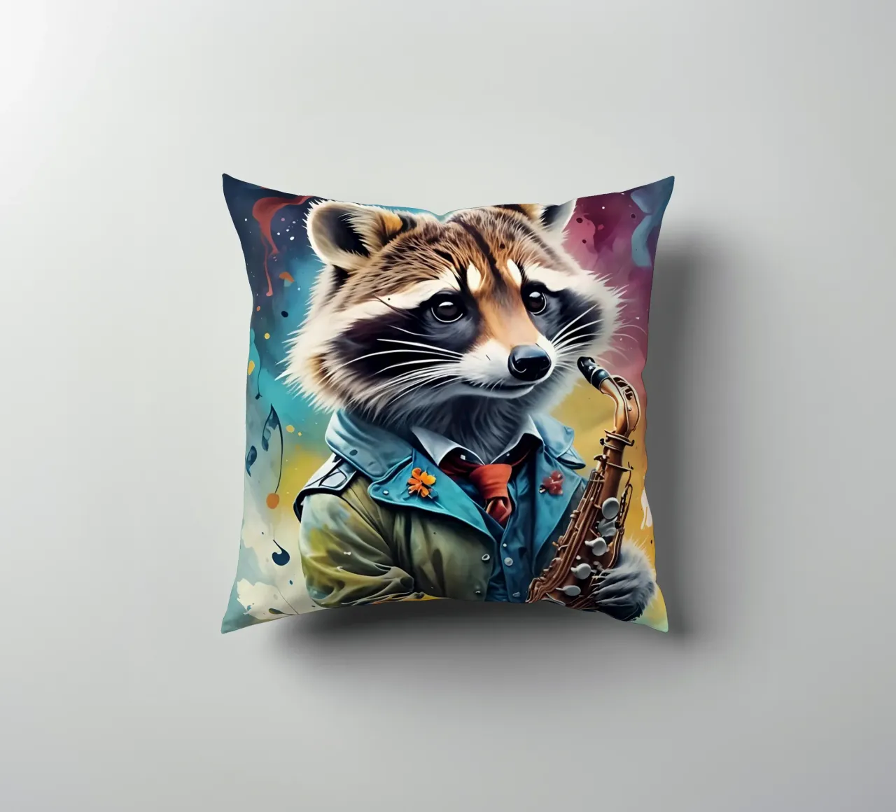 Procione e sassofono cuscino da MakArena