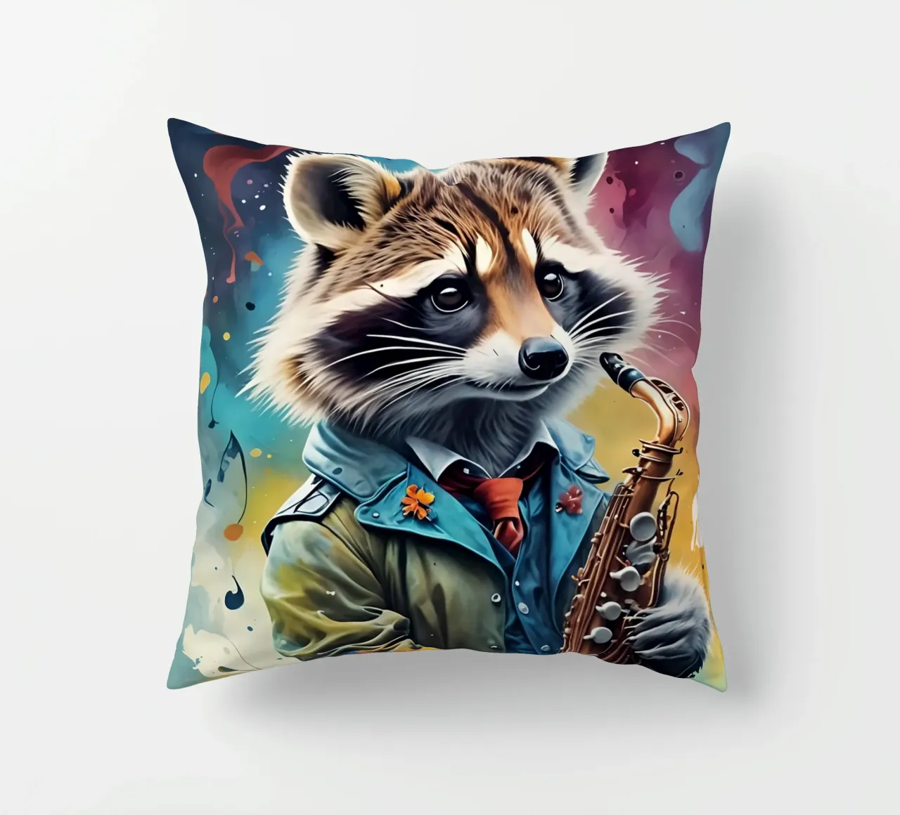 Procione e sassofono cuscino da MakArena