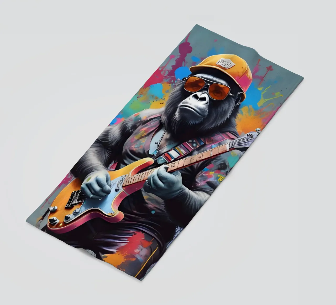 Gorilla suonare la chitarra telo mare da MakArena