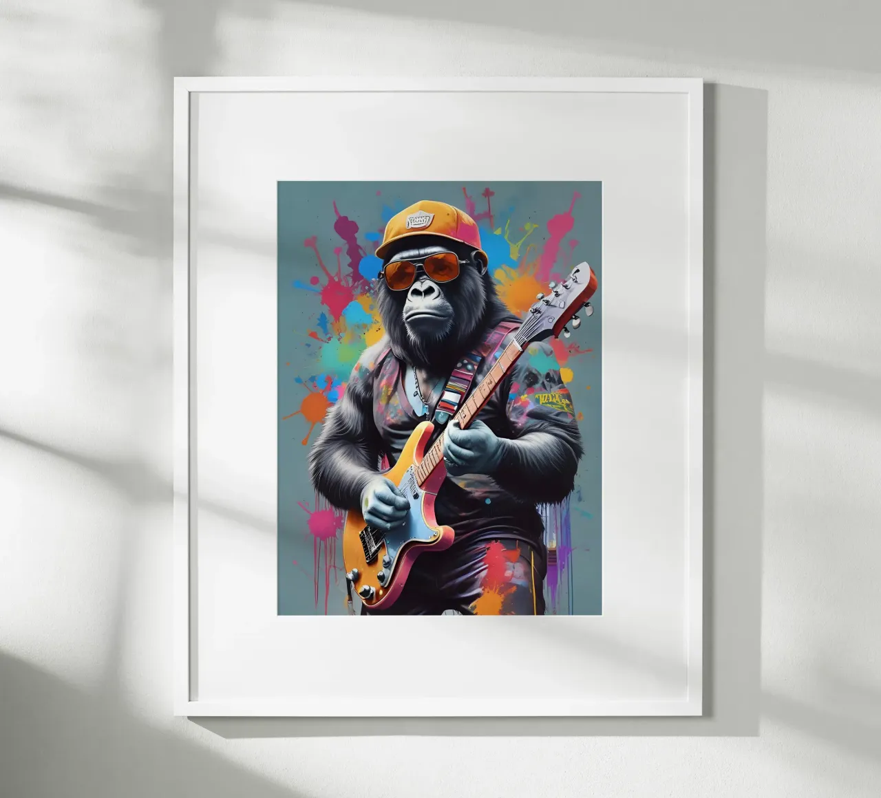 Gorilla suonare la chitarra carta hahnemühle da MakArena