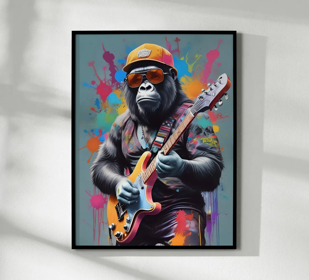 Gorilla suonare la chitarra carta hahnemühle da MakArena