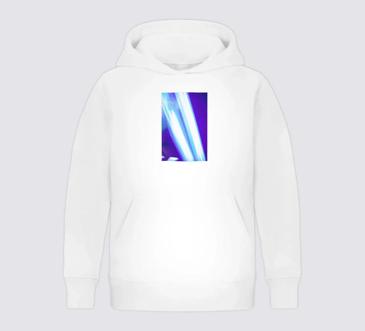 Blue Light kids hoodie by Flo Klein