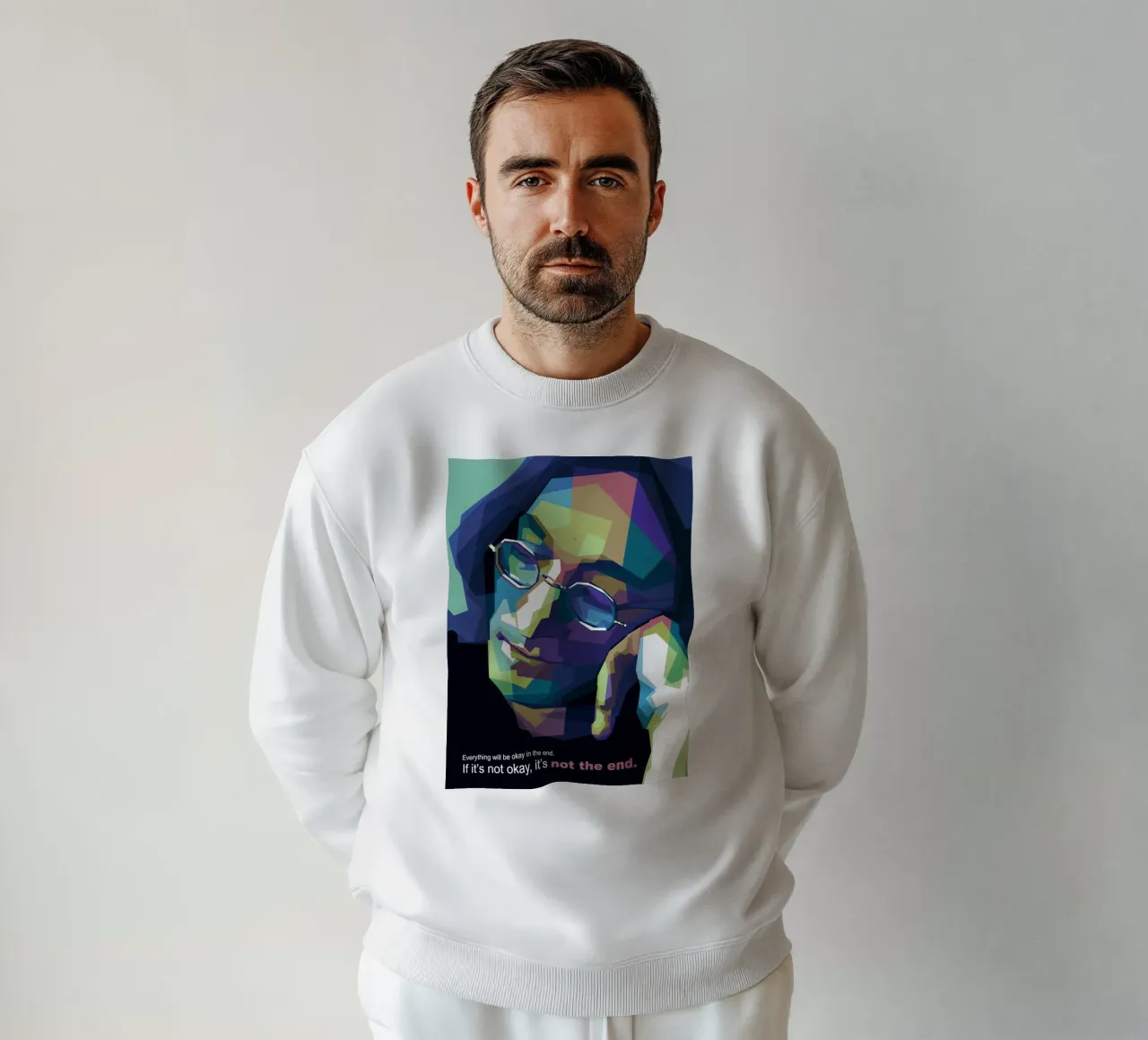 Alla fine tutto andrà bene. felpa da Alkahfsmart