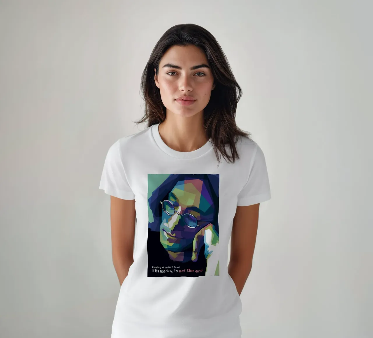 Alla fine tutto andrà bene. t-shirt da Alkahfsmart