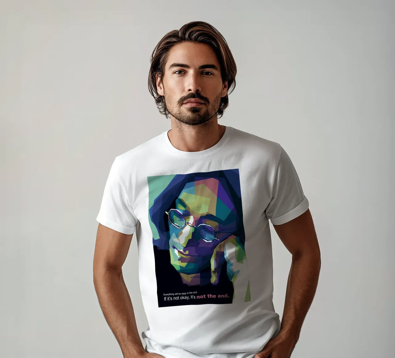 Alla fine tutto andrà bene. t-shirt da Alkahfsmart