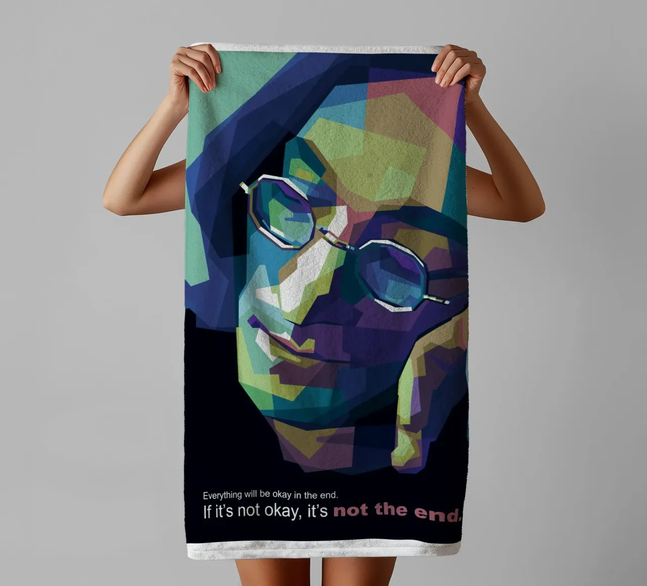Everything will be okay in the end. towel by Alkahfsmart