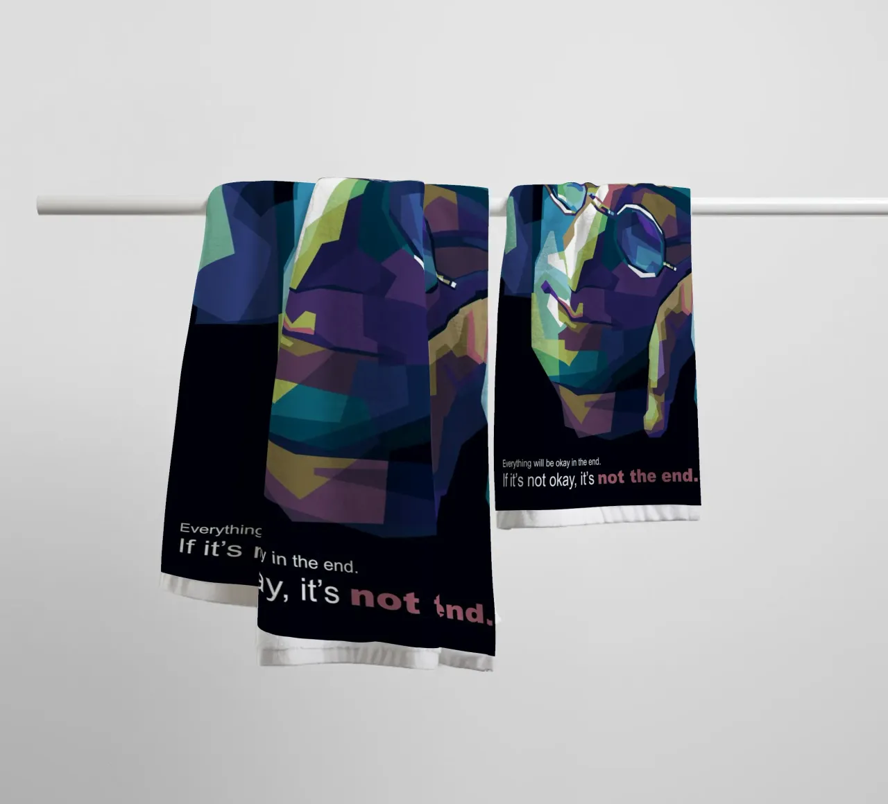 Everything will be okay in the end. towel by Alkahfsmart