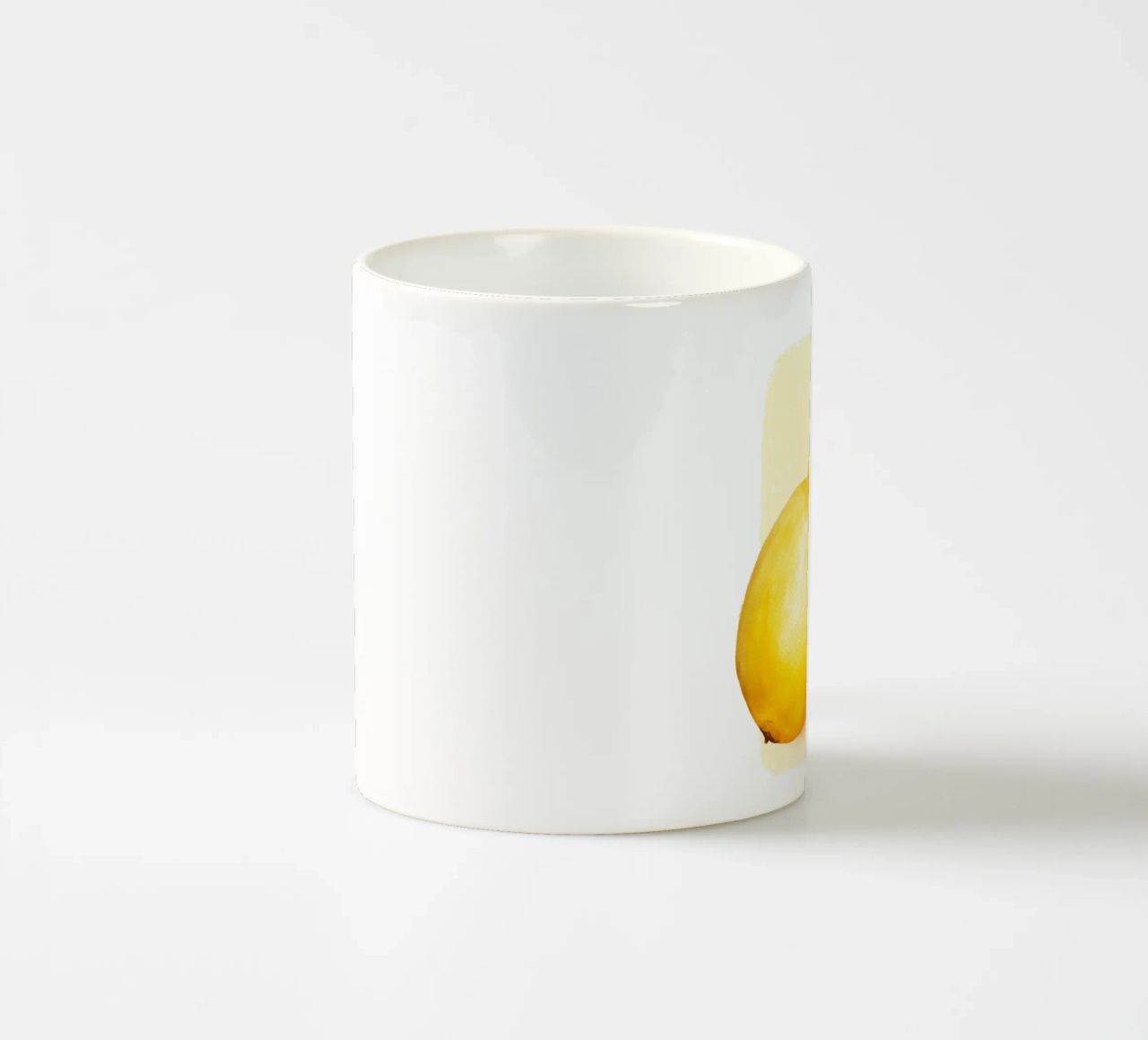 Limoni su sfondo giallo tazza in ceramica da color&shape