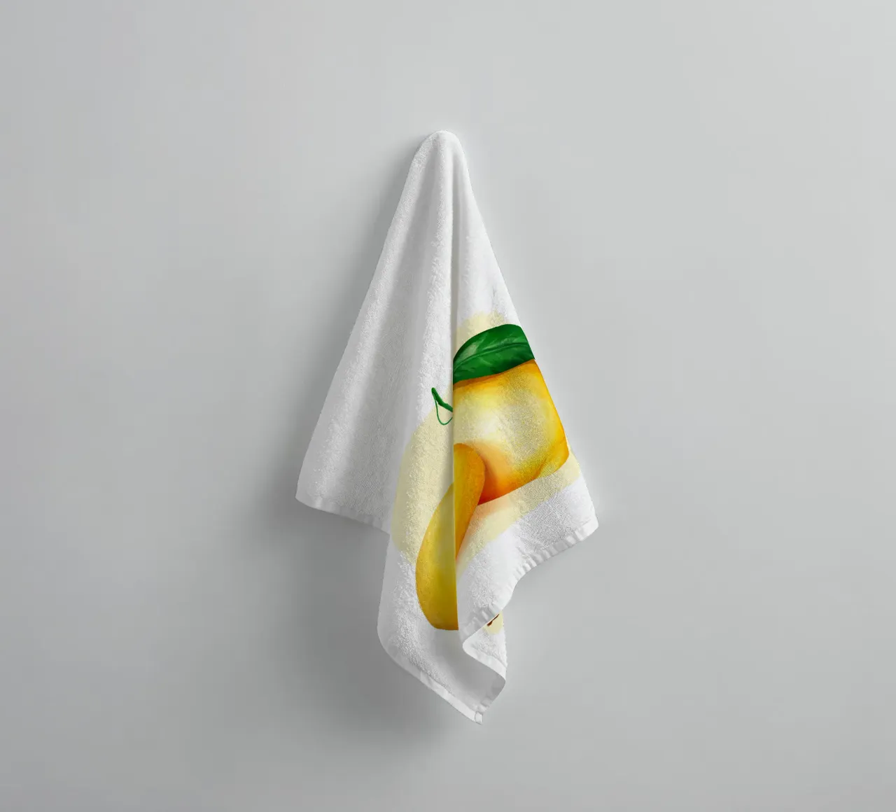 Zitronen auf gelben Hintergrund Handtuch von color&shape
