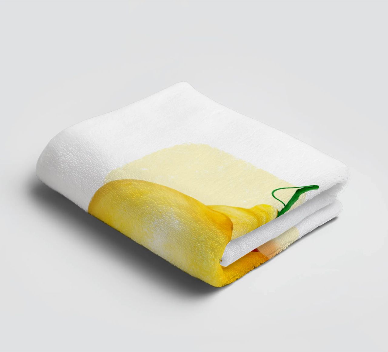 Limoni su sfondo giallo asciugamano da bagno da color&shape