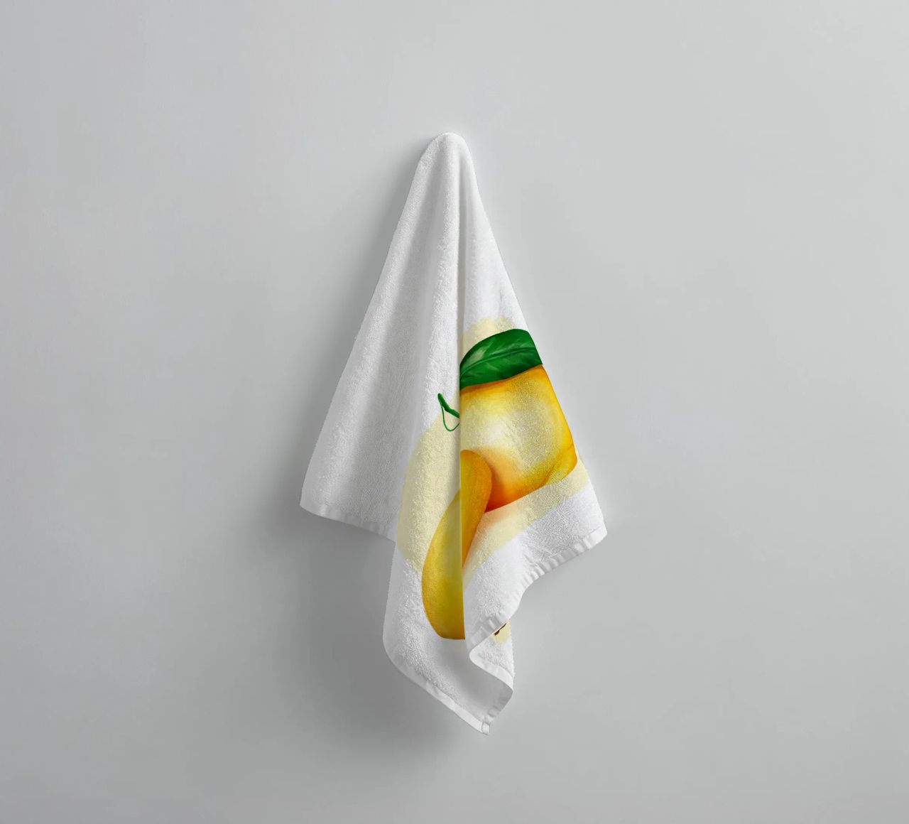 Limoni su sfondo giallo asciugamano da bagno da color&shape
