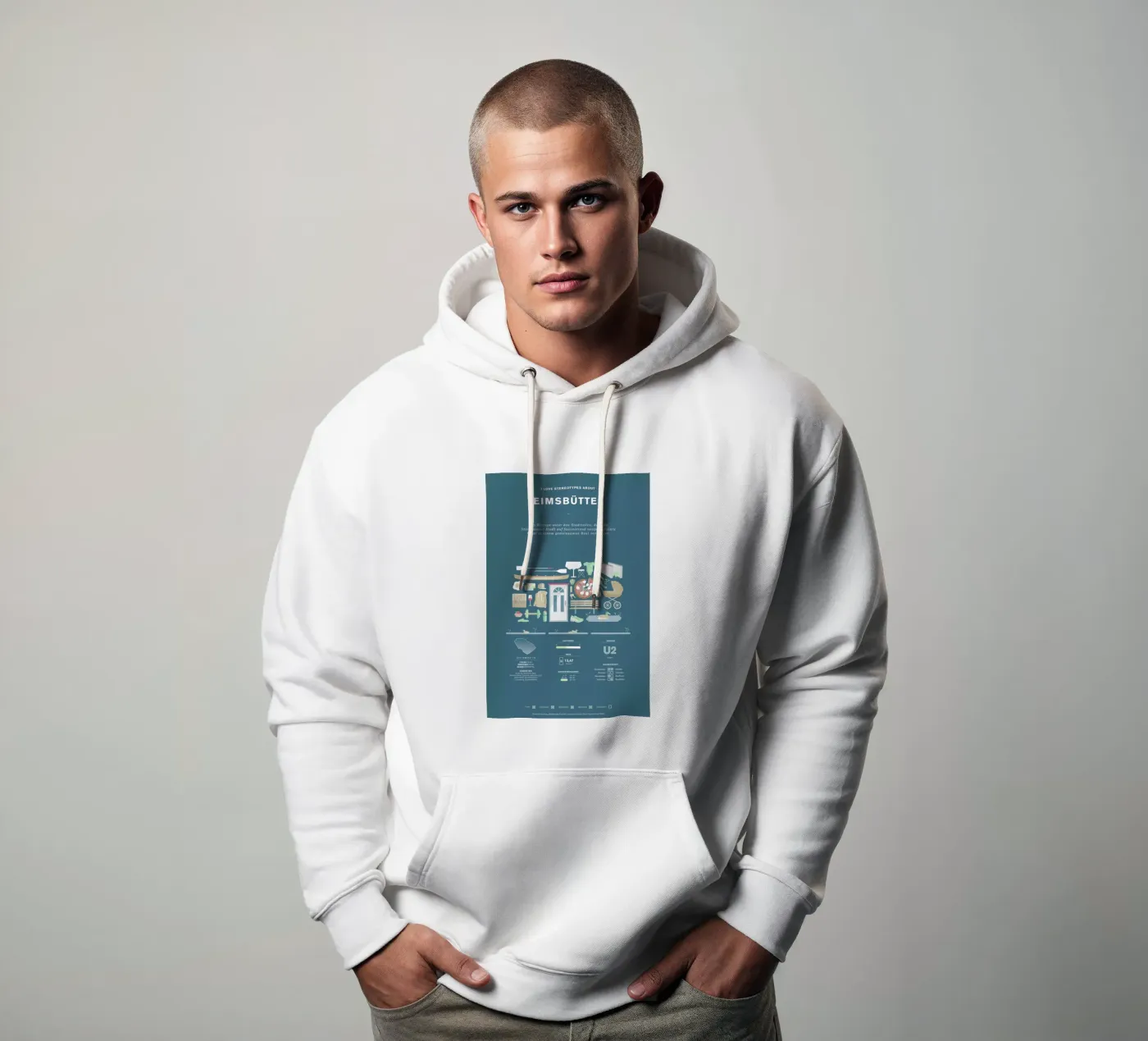 Eimsbüttel hoodie van Bureau Bald GmbH
