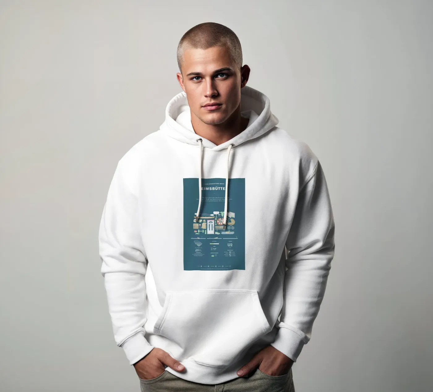 Eimsbüttel hoodie van Bureau Bald GmbH