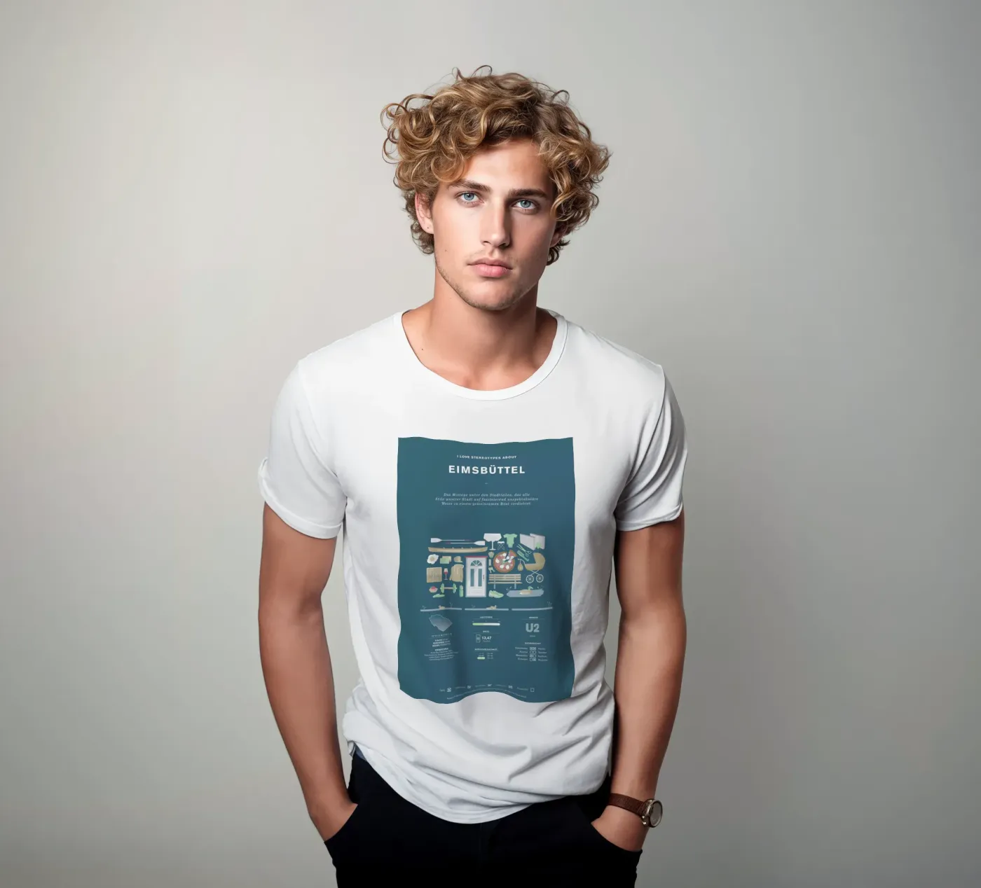 Eimsbüttel t-shirt da Bureau Bald GmbH