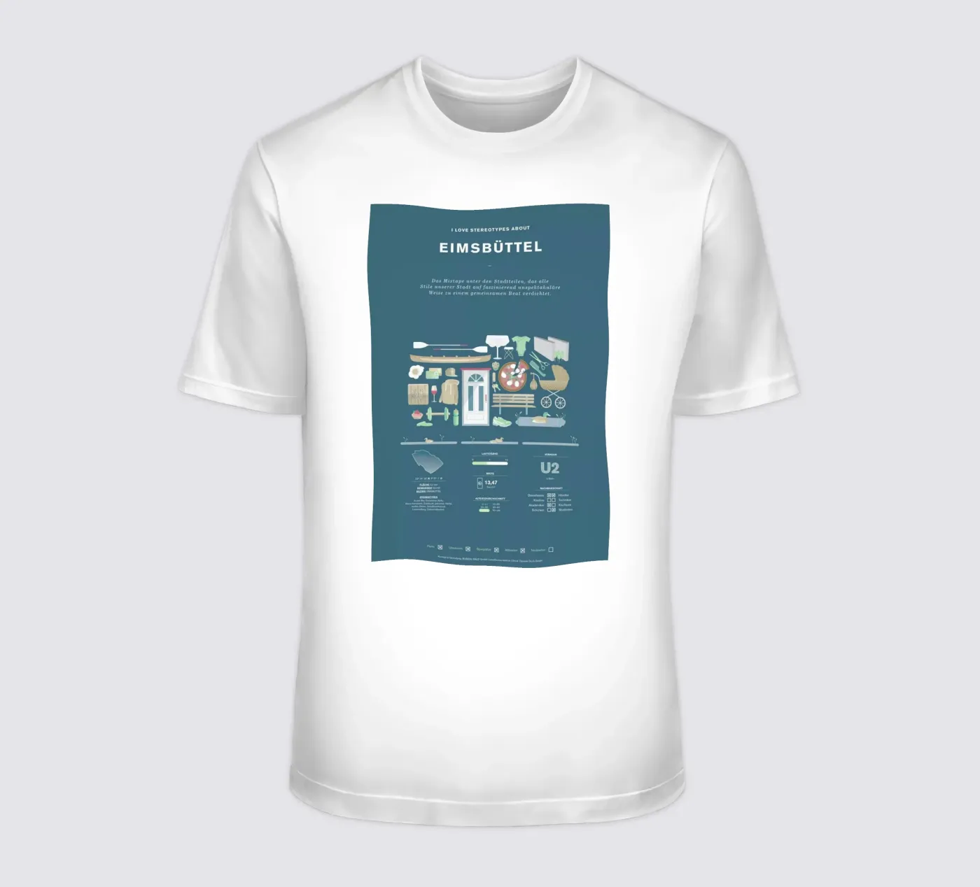Eimsbüttel t-shirt da Bureau Bald GmbH