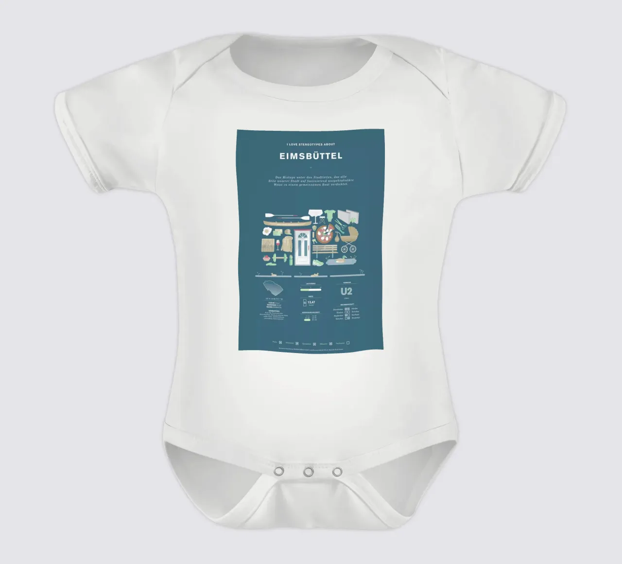 Eimsbüttel body bébé de Bureau Bald GmbH