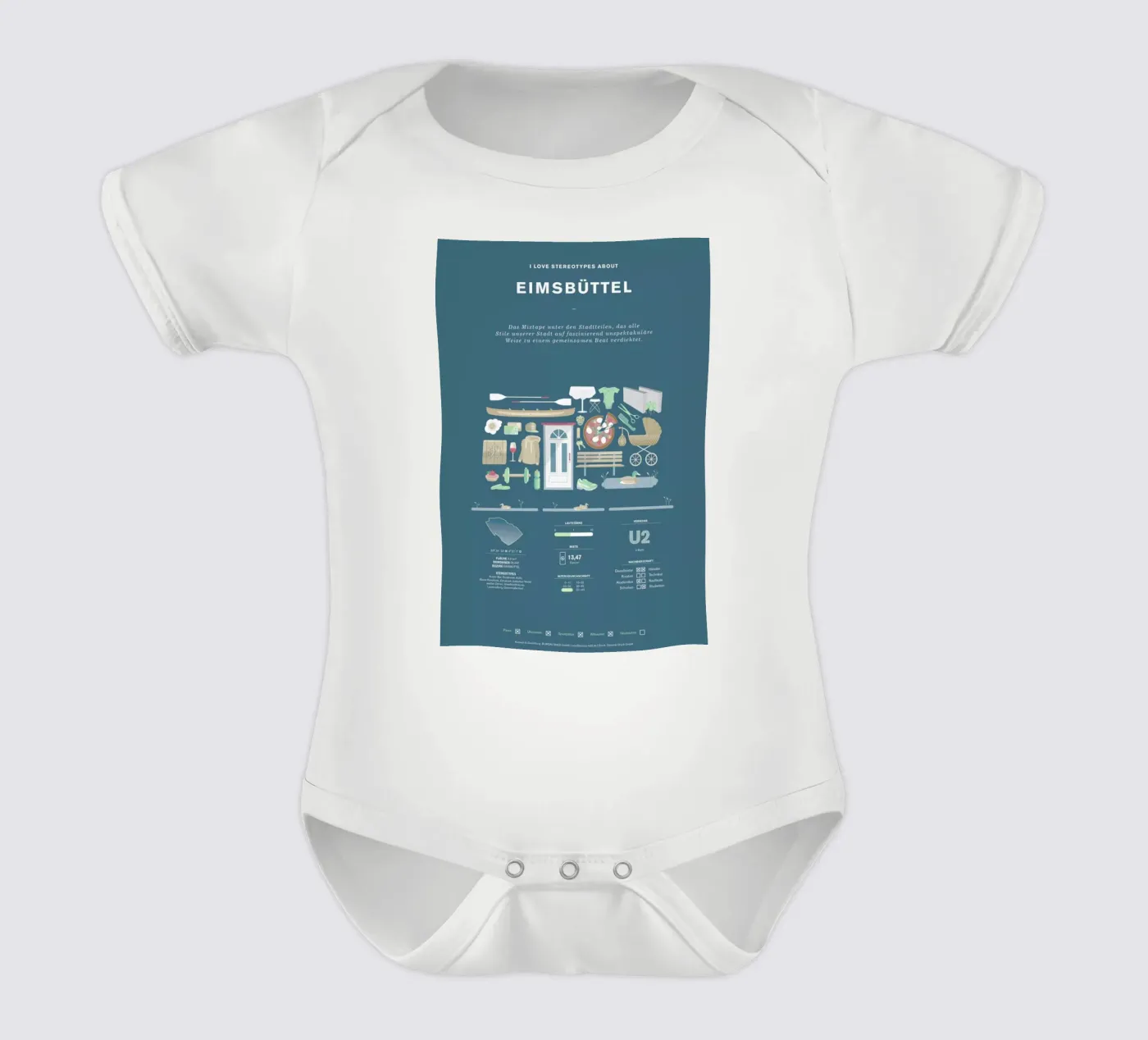 Eimsbüttel body bébé de Bureau Bald GmbH