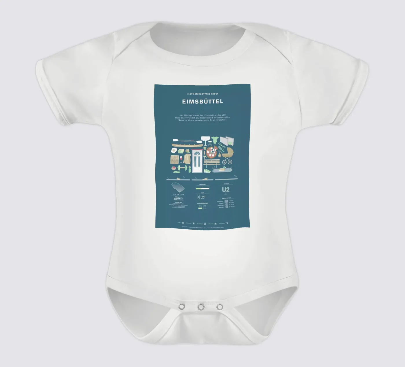 Eimsbüttel body bébé de Bureau Bald GmbH