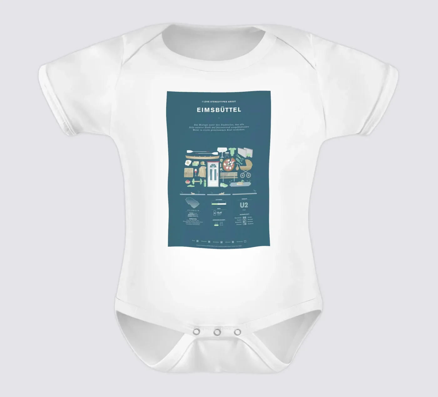 Eimsbüttel body bébé de Bureau Bald GmbH