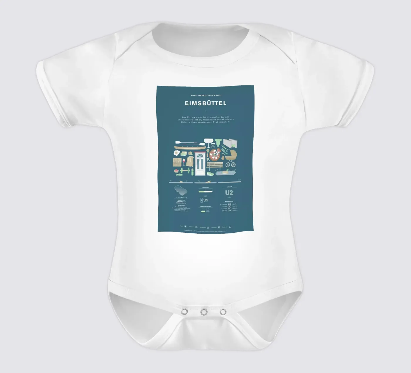 Eimsbüttel body bébé de Bureau Bald GmbH