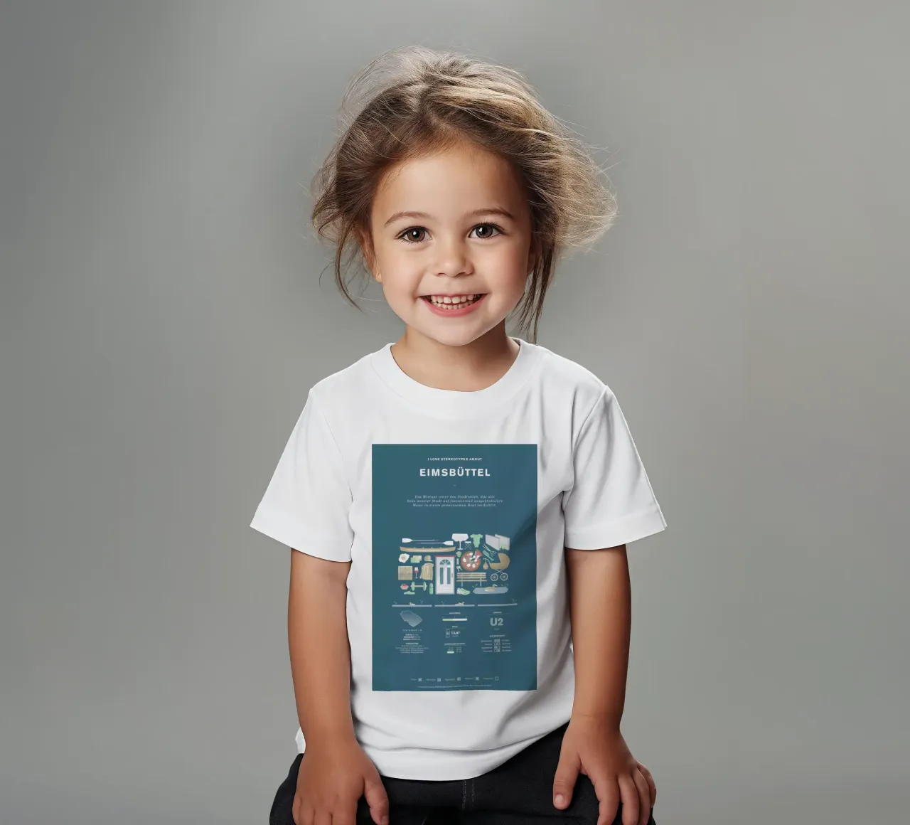 Eimsbüttel t-shirt bambini da Bureau Bald GmbH
