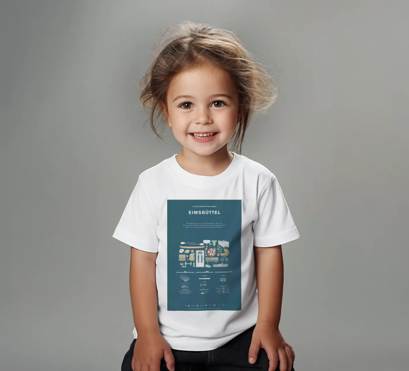 Eimsbüttel kinder t-shirt van Bureau Bald GmbH