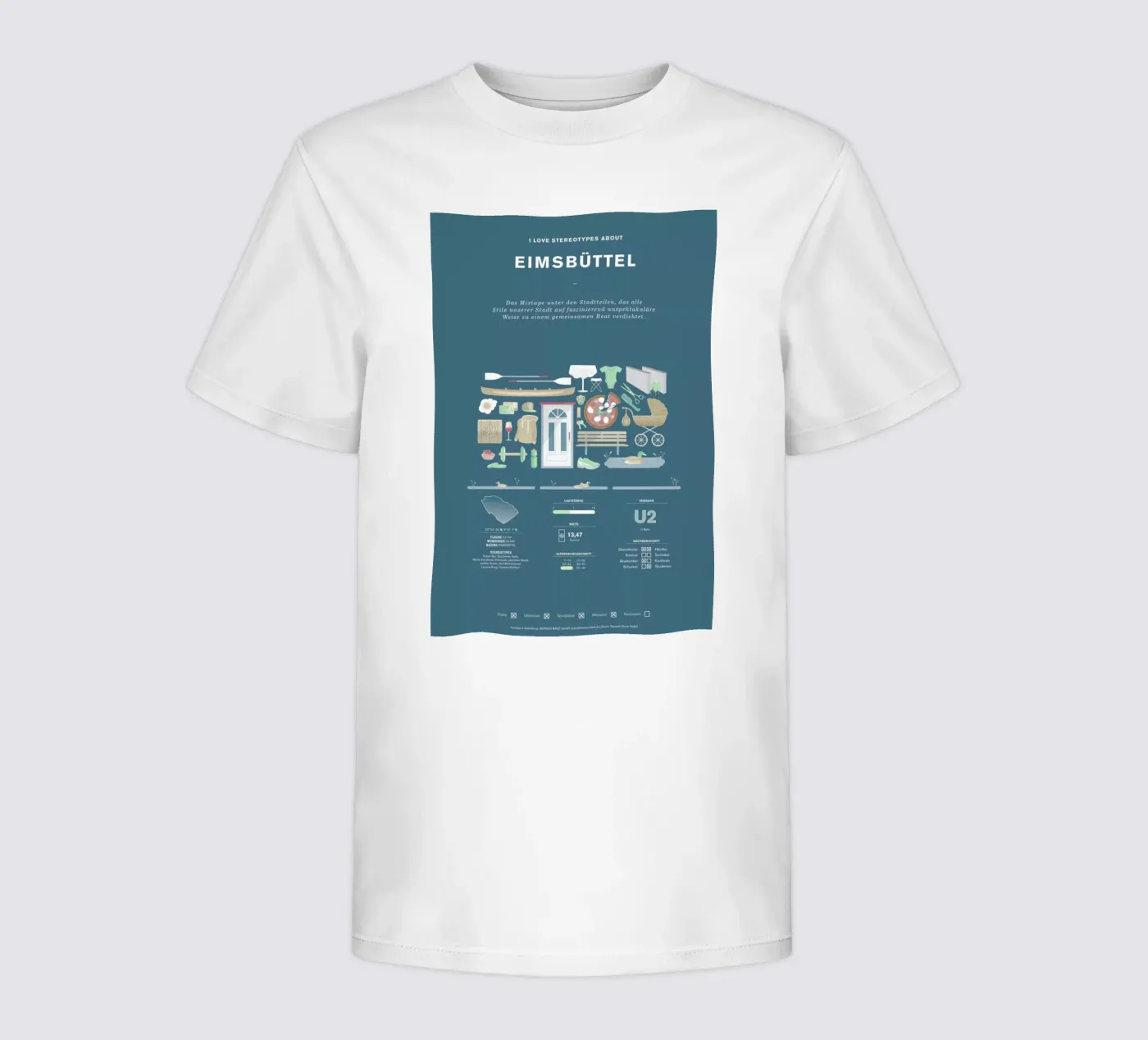 Eimsbüttel kinder t-shirt van Bureau Bald GmbH