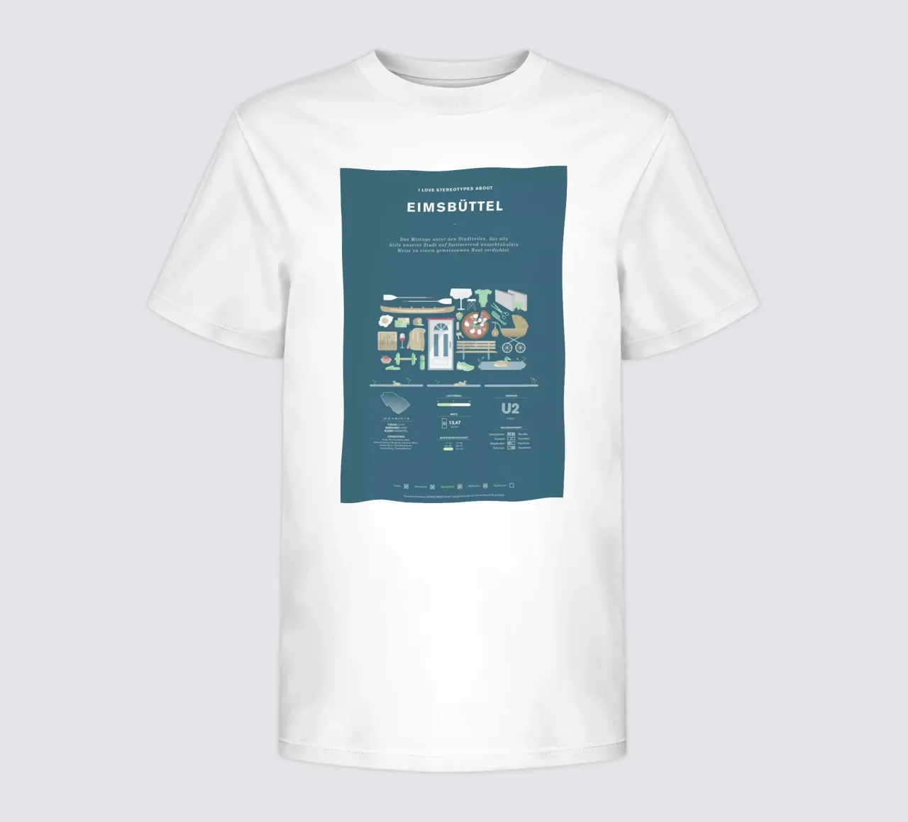 Eimsbüttel t-shirt bambini da Bureau Bald GmbH