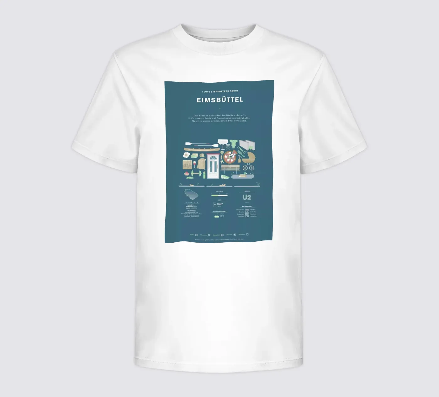 Eimsbüttel kinder t-shirt van Bureau Bald GmbH