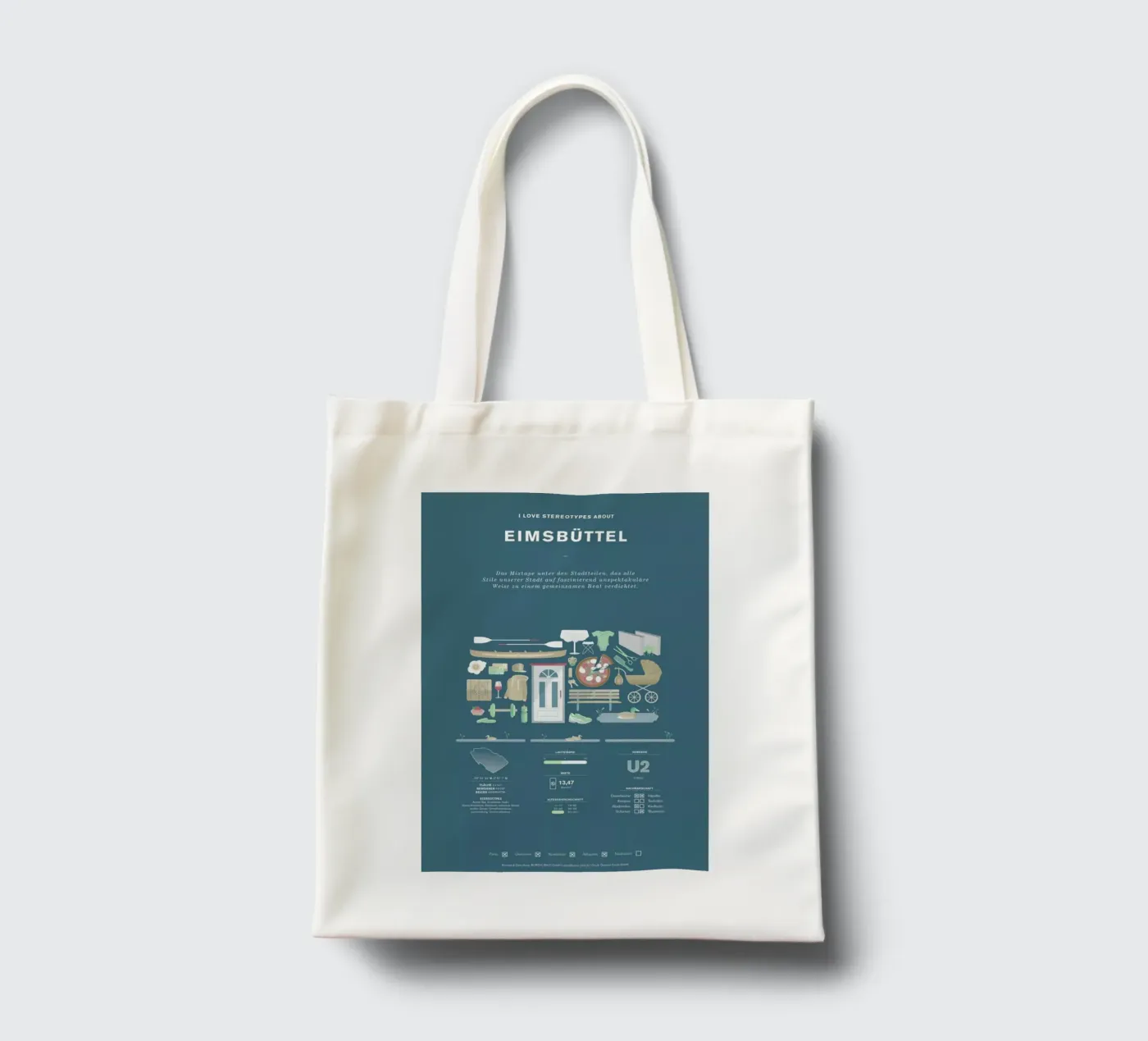 Eimsbüttel tote bag by Bureau Bald GmbH