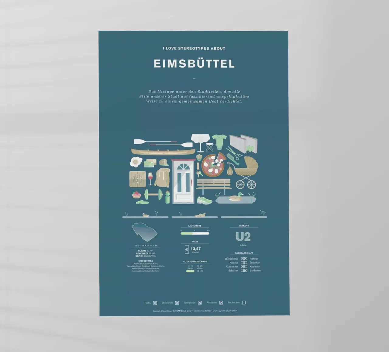 Eimsbüttel pellicola backlit da Bureau Bald GmbH