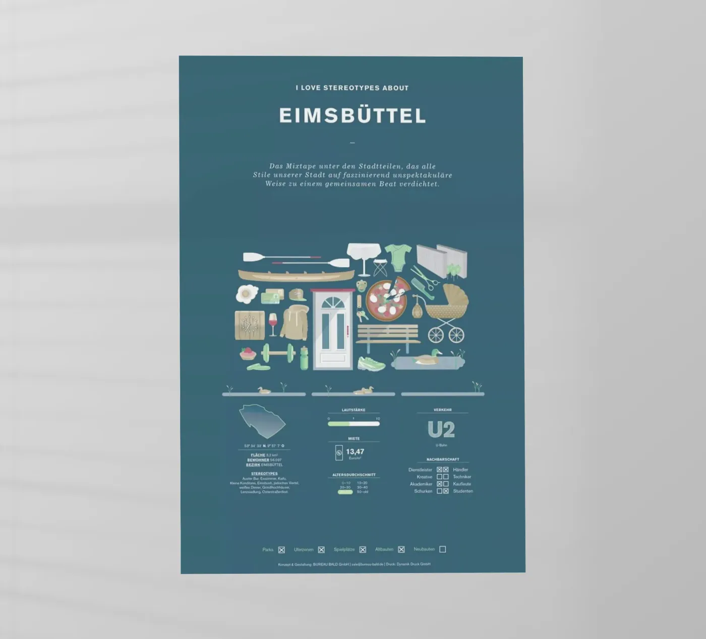 Eimsbüttel backlit folie van Bureau Bald GmbH