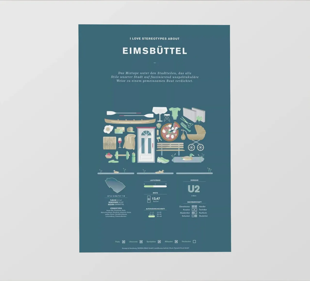 Eimsbüttel pellicola backlit da Bureau Bald GmbH