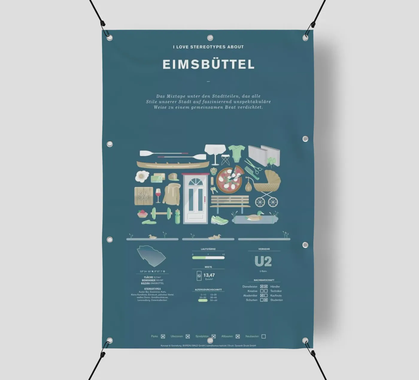 Eimsbüttel telo in pvc da Bureau Bald GmbH