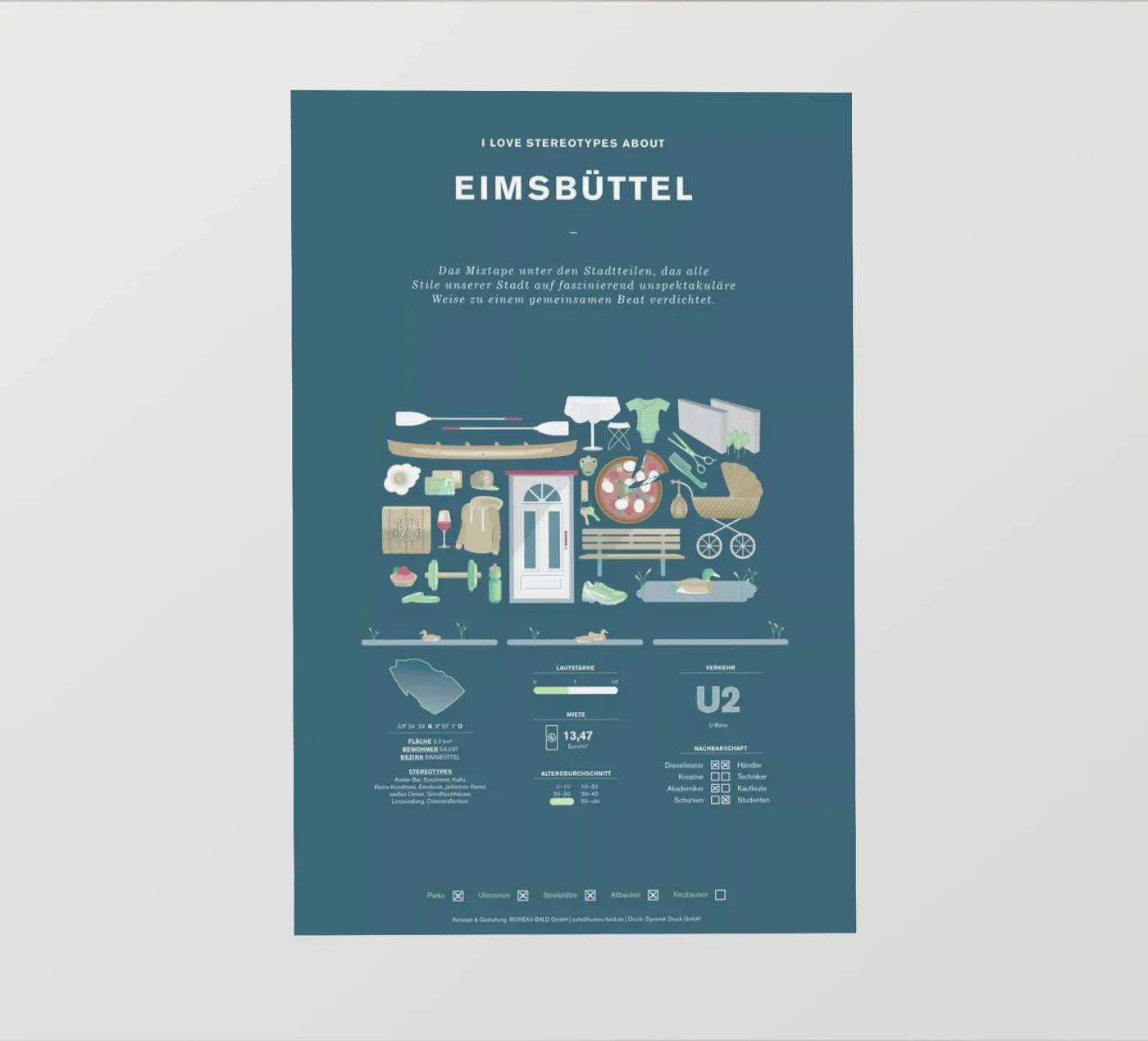 Eimsbüttel telo in pvc da Bureau Bald GmbH