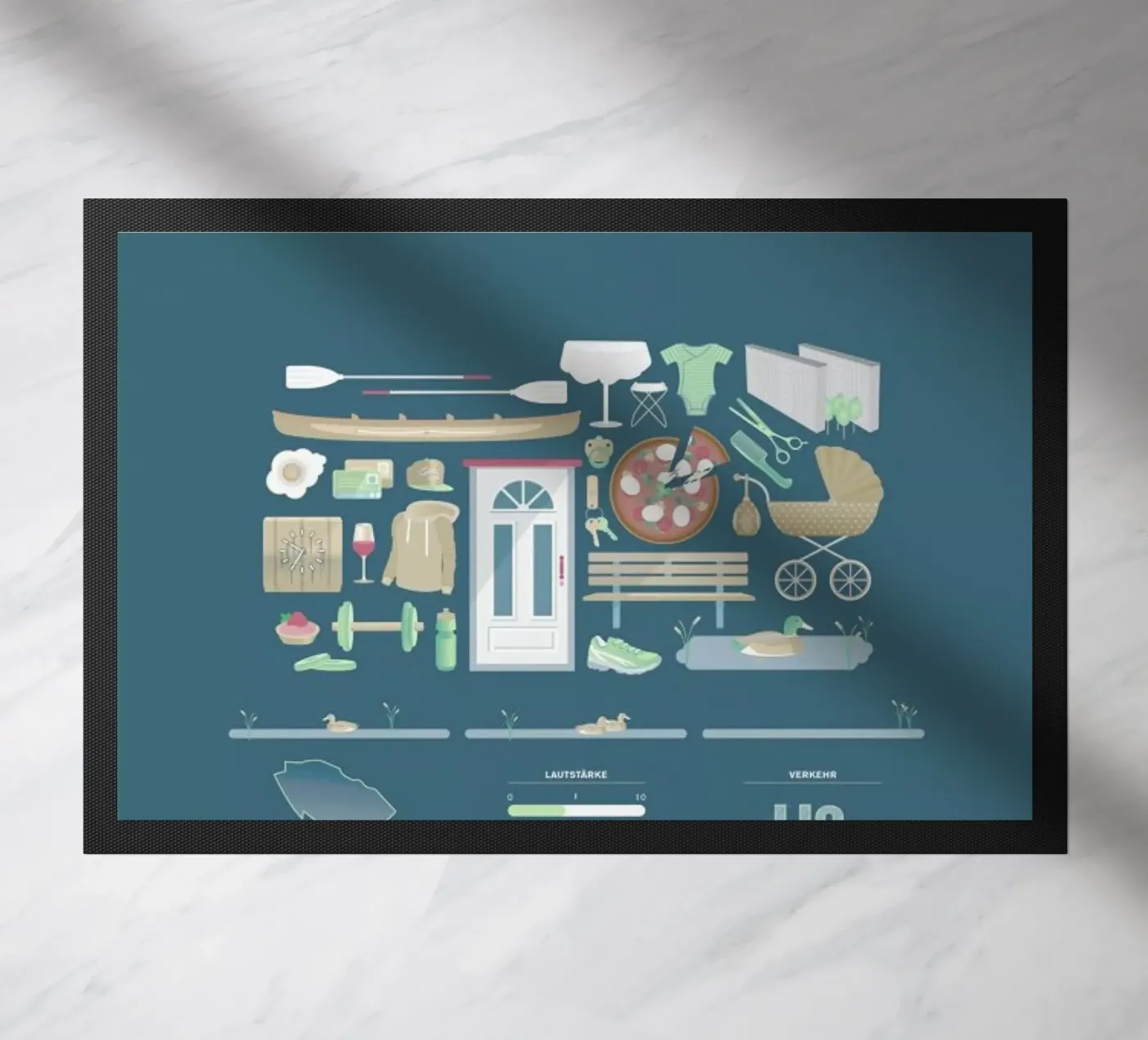 Eimsbüttel Fußmatte von Bureau Bald GmbH