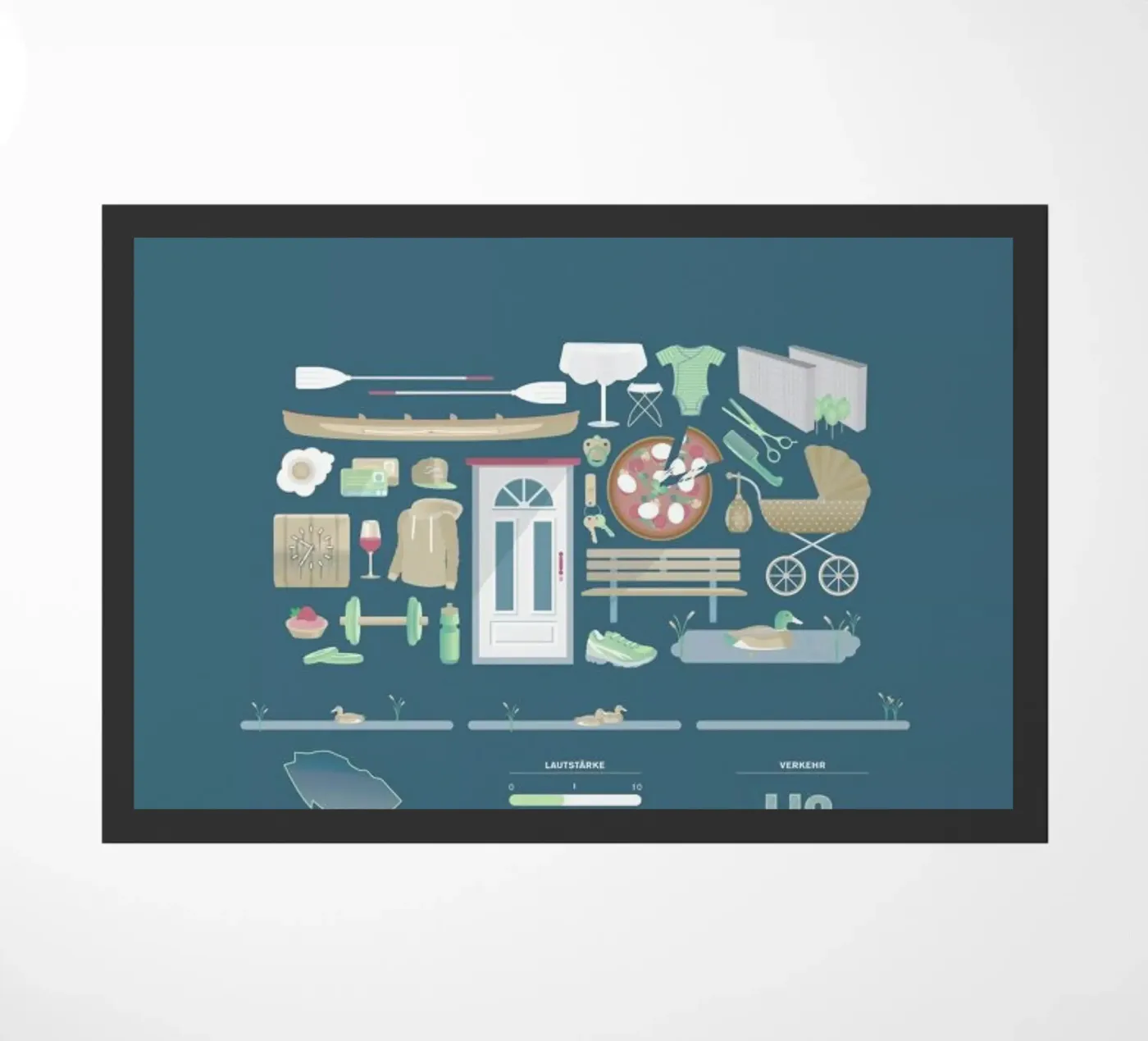 Eimsbüttel Fußmatte von Bureau Bald GmbH