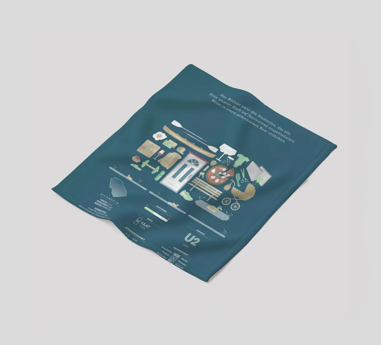 Eimsbüttel fleece blanket by Bureau Bald GmbH