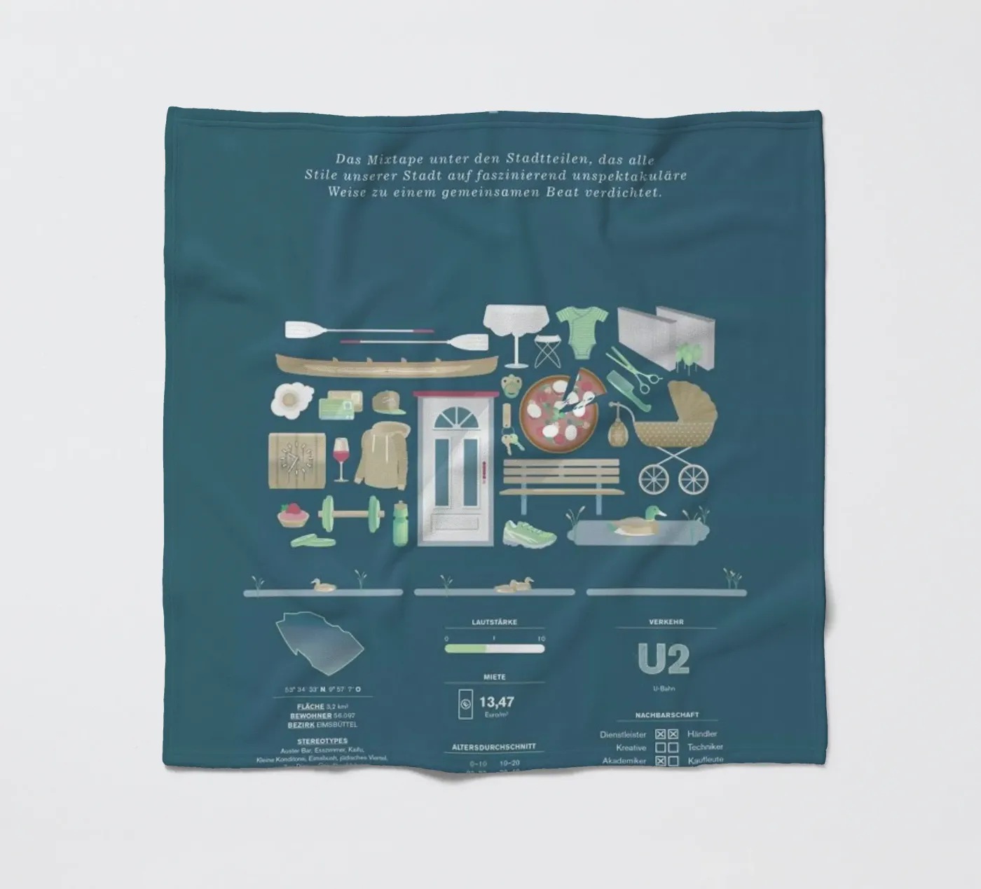 Eimsbüttel coperta in pile da Bureau Bald GmbH