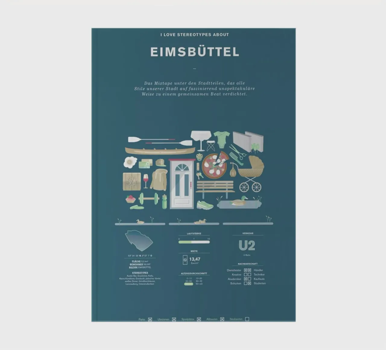 Eimsbüttel carnet de notes de Bureau Bald GmbH