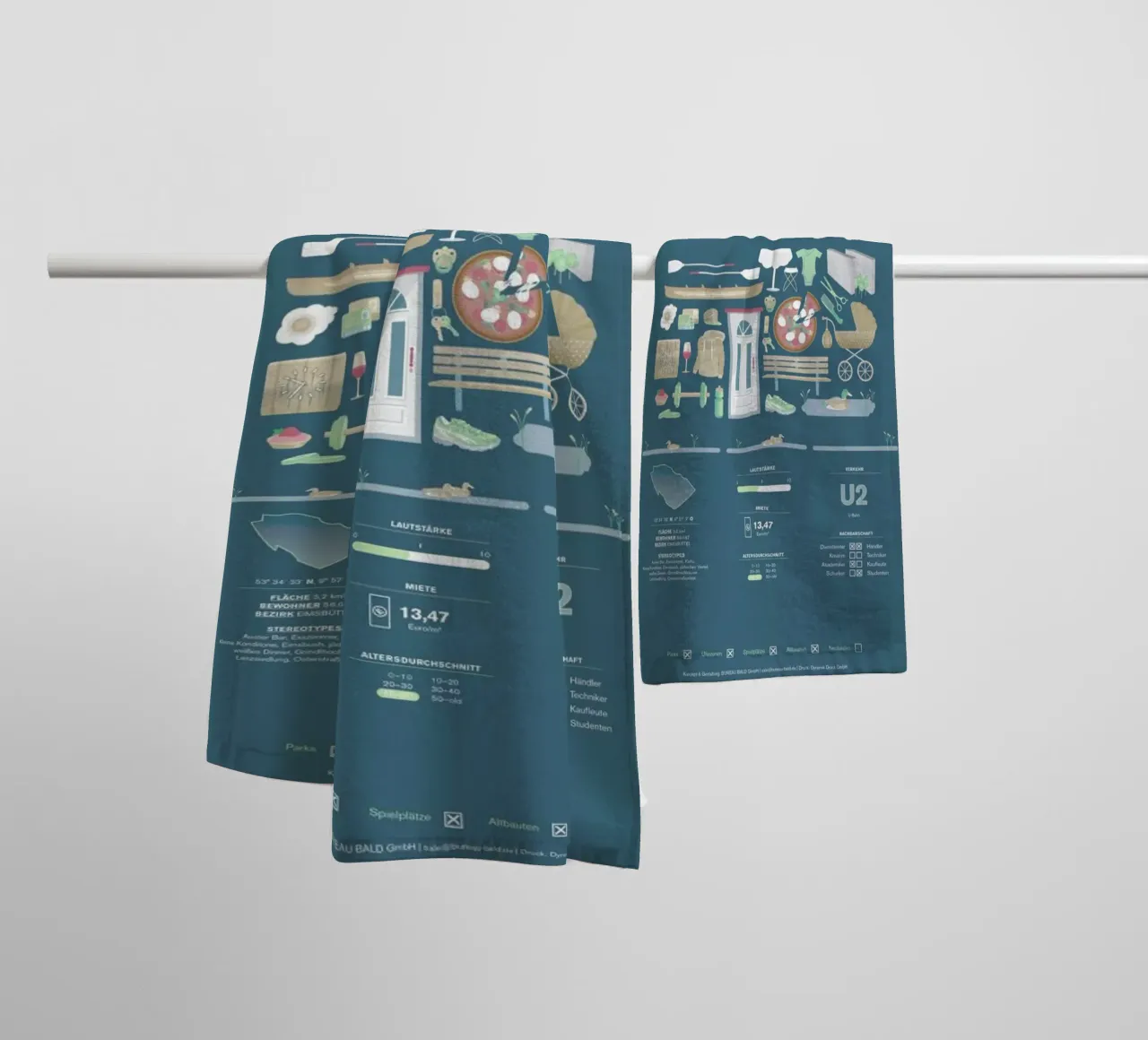 Eimsbüttel towel by Bureau Bald GmbH