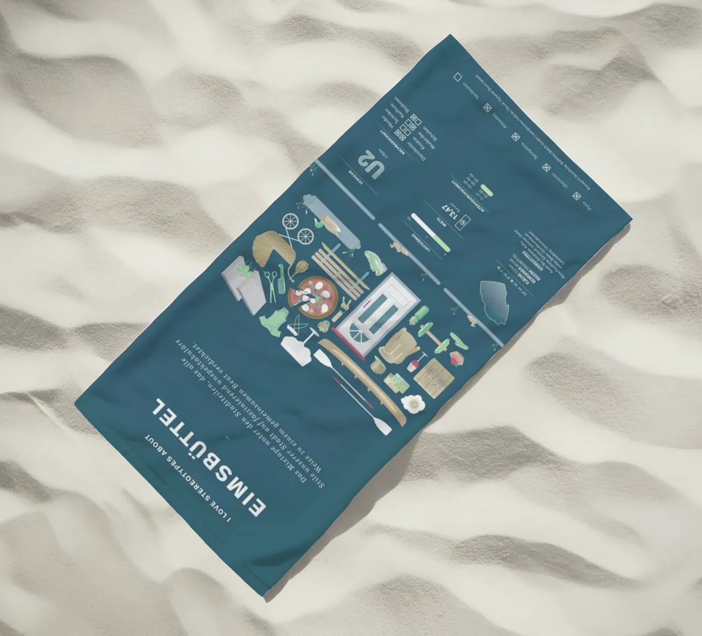 Eimsbüttel Strandtuch von Bureau Bald GmbH