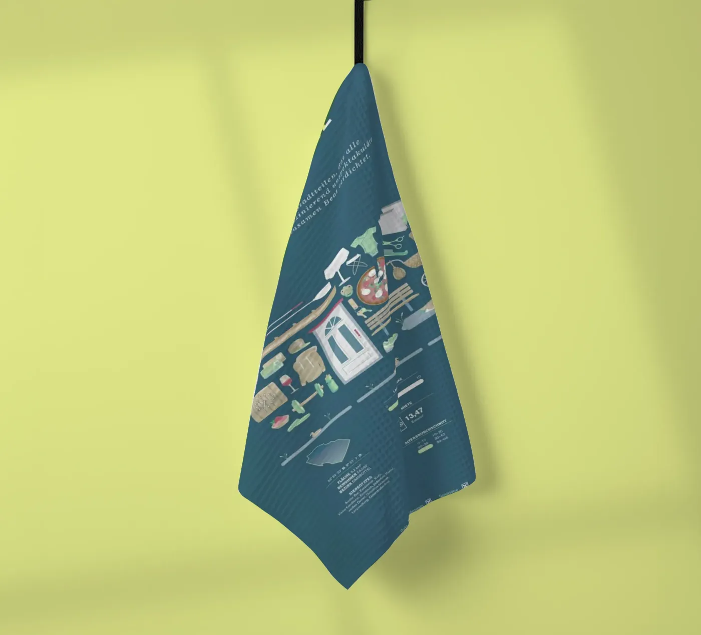 Eimsbüttel theedoek van Bureau Bald GmbH