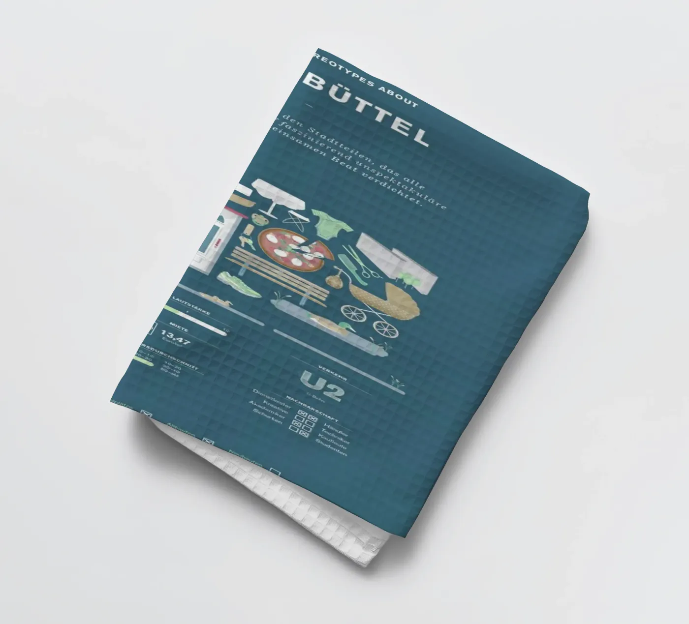 Eimsbüttel theedoek van Bureau Bald GmbH