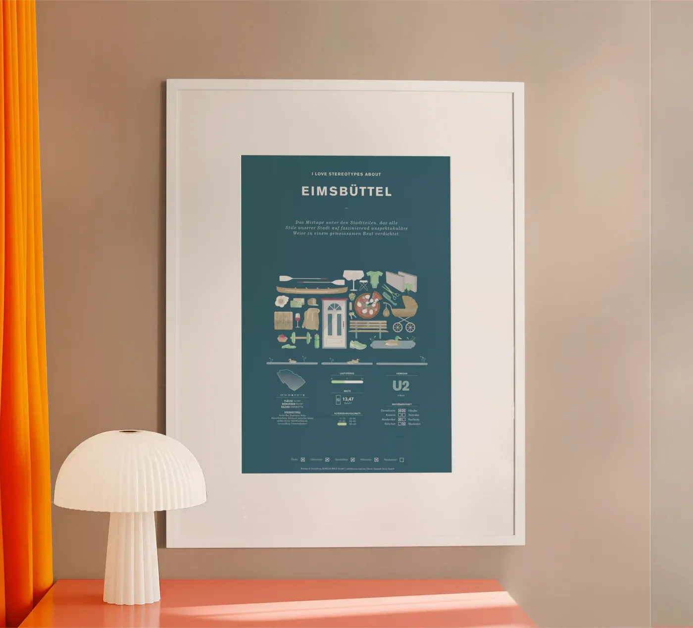 Eimsbüttel poster da Bureau Bald GmbH