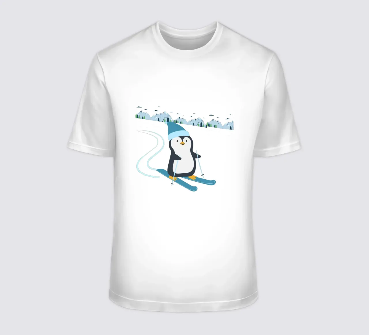 Sciare i pinguini t-shirt da FABOArt
