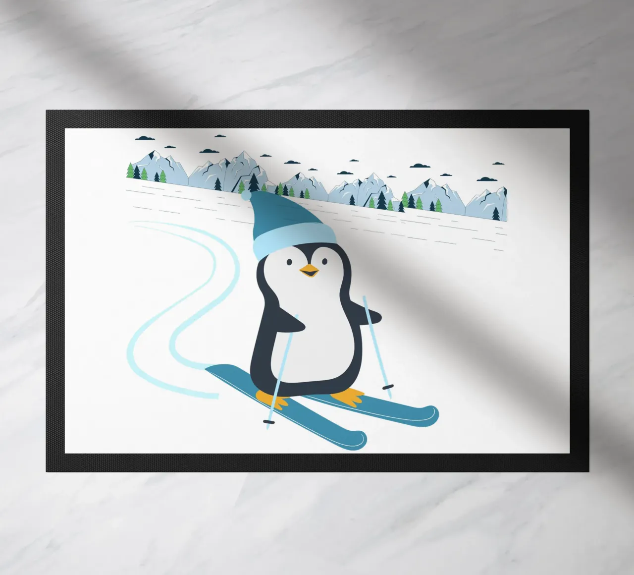 Sciare i pinguini zerbino da FABOArt
